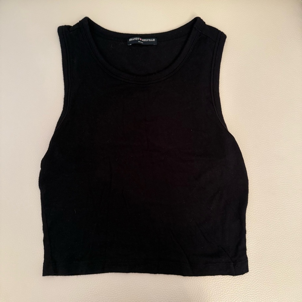 Brandy Melville Black Crop Top